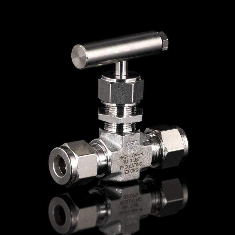 Игольчатый вентиль серии NV проходной 8мм Игольчатый вентиль серии NV проходной 8мм